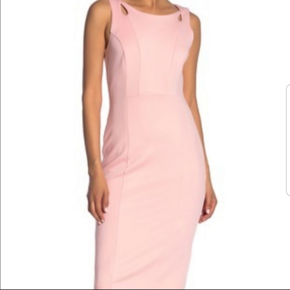 T Tahari Pretty In Pink Sheath Dress NWT Size 8